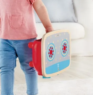 Hape Toddler Kitchen Set木制厨房玩具,配有锅和平底锅