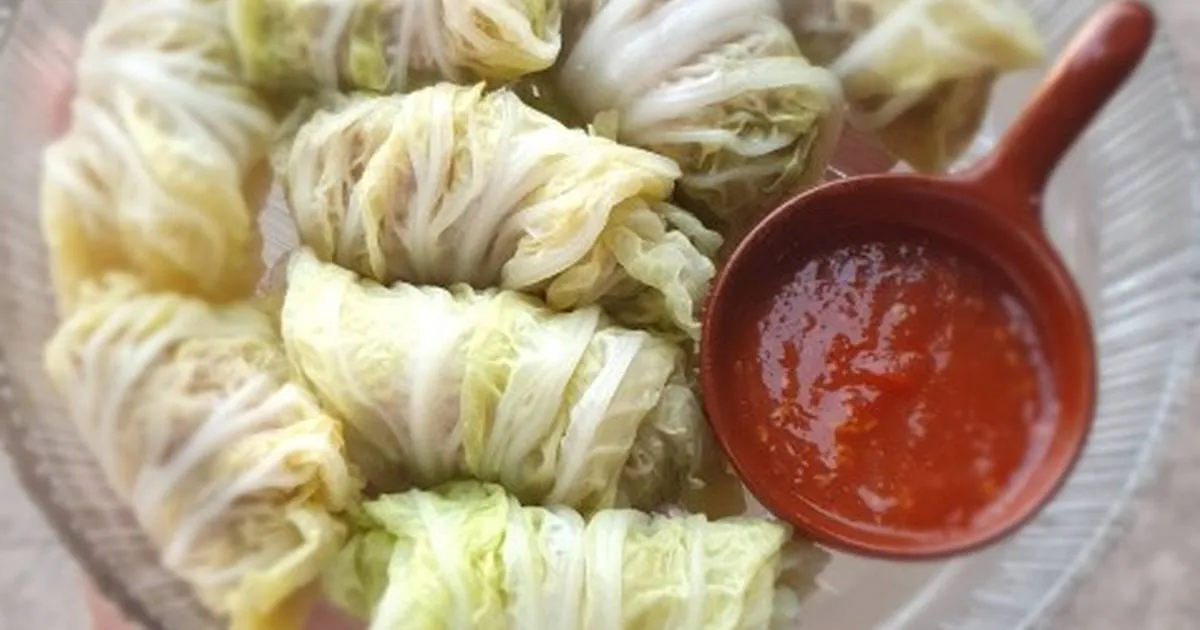 Minced pork wrapped in vegetables