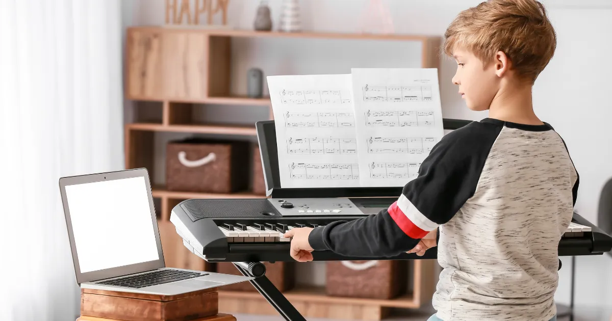 A child taking extra lessons to develop learning skills