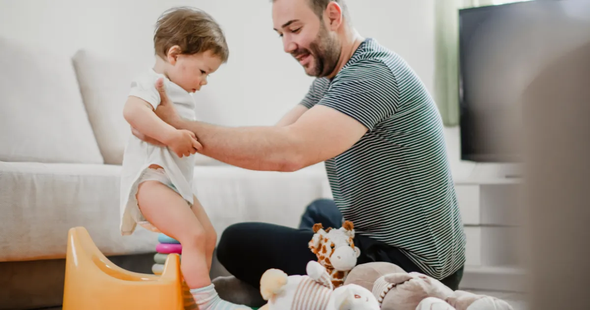 Helping a child overcome fear of using the toilet