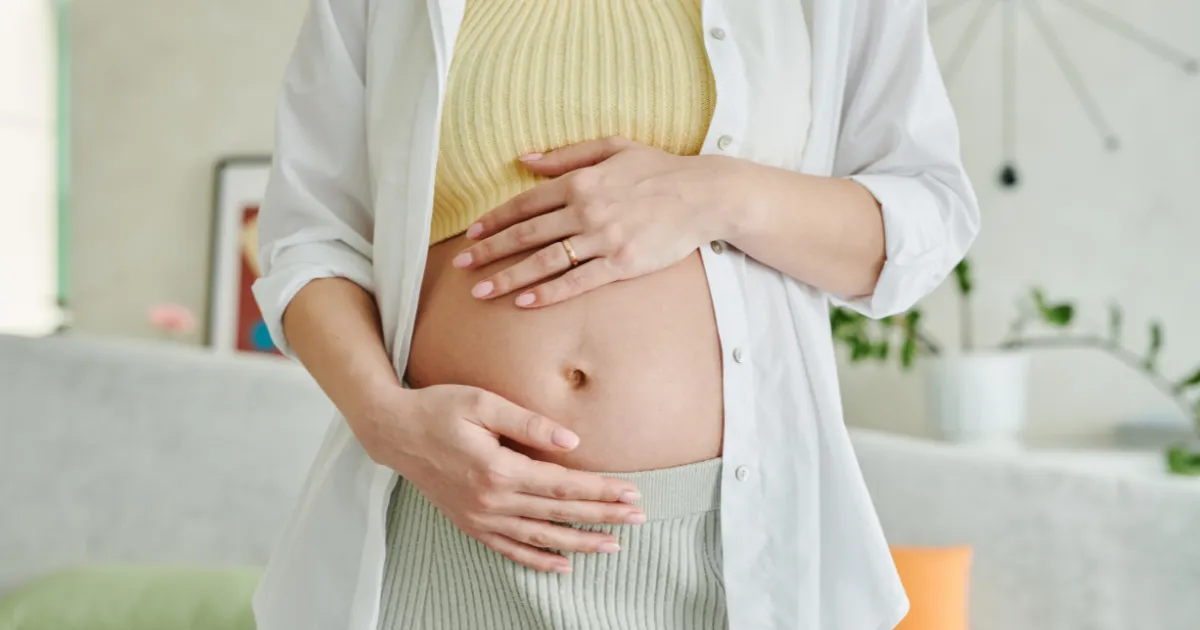 A pregnant mother worried about threatened miscarriage